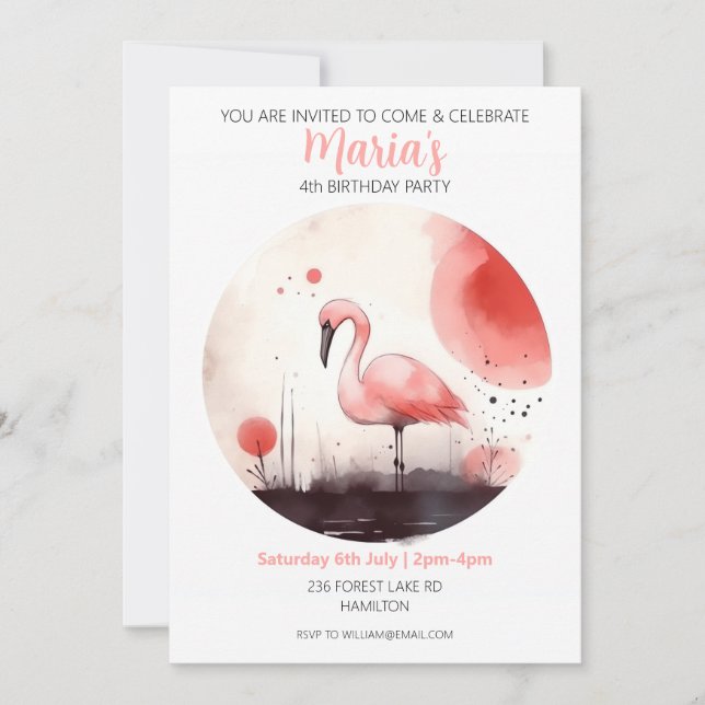 Invitation personnalisée pour l'anniversaire d'un  (Devant)