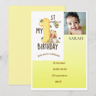Invitation personnalisée pour le 1er anniversaire
