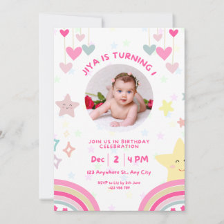 Invitation personnalisée pour le 1er anniversaire