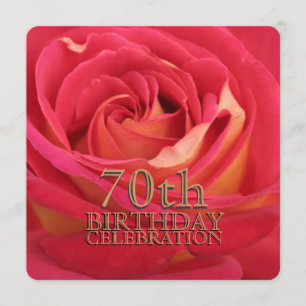 Invitation personnalisée pour le 70e anniversaire 