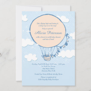 Invitation personnalisée pour le Baby shower pour 
