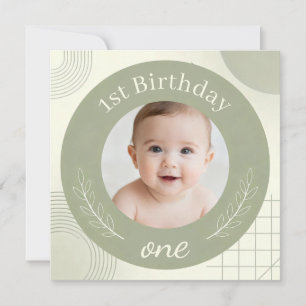 Invitation personnalisée pour le premier anniversa