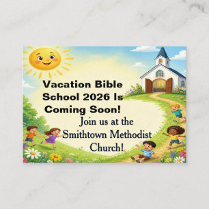 Invitation personnalisée pour l'école biblique de 