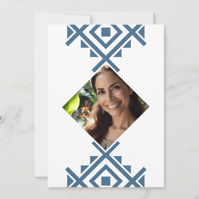 Invitation Personnalisée pour les 40 Ans Aztec (Devant)
