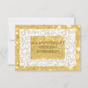 Invitation personnalisée pour les 50 ans de mariag