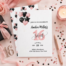 Invitation personnalisée pour un anniversaire Swee