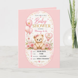 Invitation personnalisée pour une baby shower