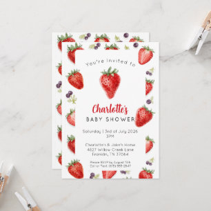 Invitation personnalisée pour une baby shower aux
