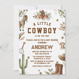 Invitation personnalisée pour une Baby Shower pour