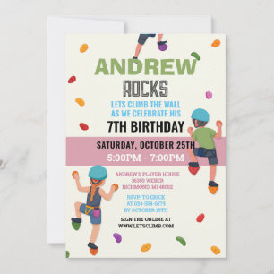 Invitation personnalisée pour une fête d'anniversa