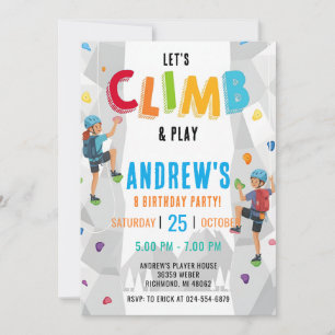 Invitation personnalisée pour une fête d'anniversa