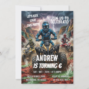 Invitation personnalisée pour une fête d'anniversa