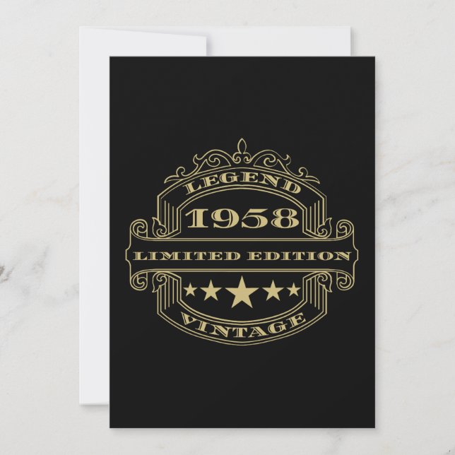 Invitation personnalisée pour une fête d'anniversa (Devant)