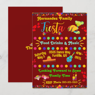 Invitation personnalisée pour une fête de famille