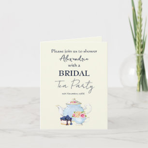 Invitation personnalisée pour une fête de thé pour