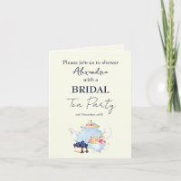 Invitation personnalisée pour une fête de thé pour