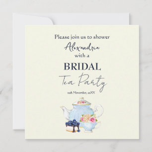 Invitation personnalisée pour une fête de thé pour