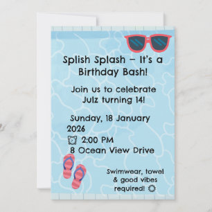 Invitation personnalisée pour une fête d'enfants a