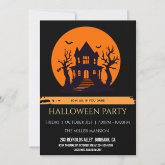 Invitation personnalisée pour une fête d'Halloween