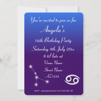 Invitation personnalisée pour une fête sur le thèm