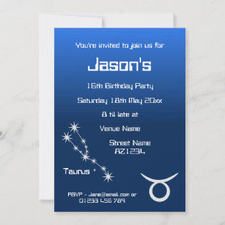 Invitation personnalisée pour une fête sur le thèm