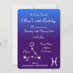 Invitation personnalisée pour une fête sur le thèm