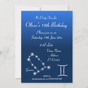 Invitation personnalisée pour une fête sur le thèm