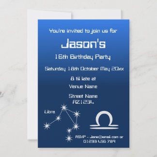 Invitation personnalisée pour une fête sur le thèm
