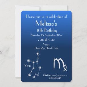 Invitation personnalisée pour une fête sur le thèm