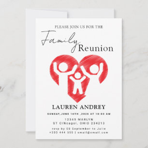 Invitation personnalisée pour une réunion de famil