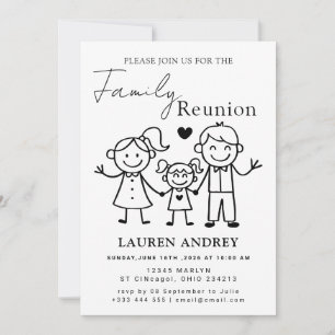 Invitation personnalisée pour une réunion de famil