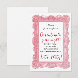 Invitation personnalisée pour une soirée entre fil