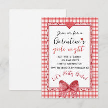 Invitation personnalisée pour une soirée Galentine