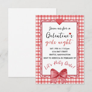 Invitation personnalisée pour une soirée Galentine