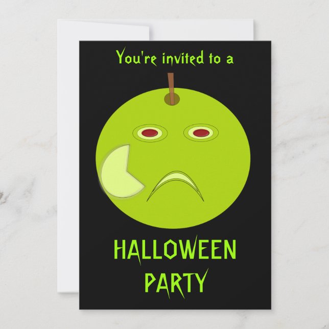 Invitation personnalisée pour une soirée Halloween (Devant)