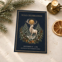 Invitation personnalisée pour Yule Solstice d'Hive