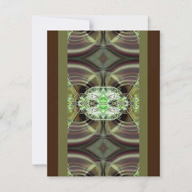 Invitation personnalisée Razzle Dazzle vert et Bro (Devant)