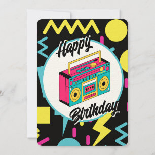 Invitation personnalisée - Retro 80s 90s Theme Par