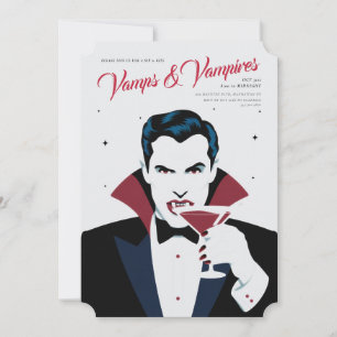 Invitation personnalisée Vampes et Vampires Hallow