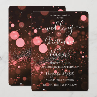 Invitation PERSONNALISER : Bokeh Blizzard Personnalisé