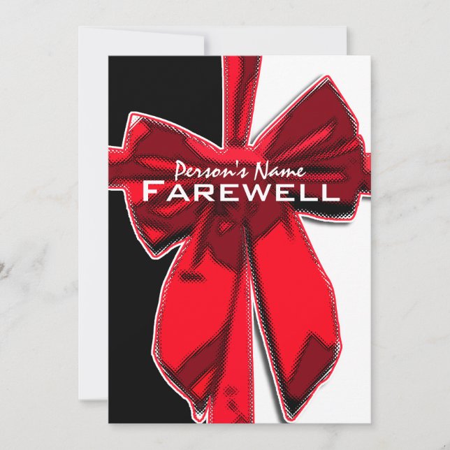 Invitation PERSONNALISER d'adieu de la retraite (Devant)