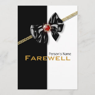 Invitation PERSONNALISER d'adieu de la retraite