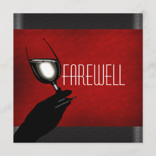 Invitation PERSONNALISER d'adieu réservée de partie de