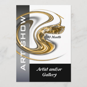 Invitation PERSONNALISER de bijoux de galerie d'art