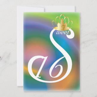 Invitation Personnaliser de couronnement du Sweet sixteen de
