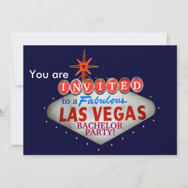 Invitation Personnaliser de l'Affiche de bienvenue Las Vegas (Devant)