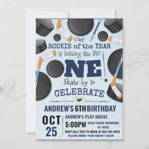Invitation Personnaliser Digital Hockey 1er anniversaire