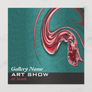 Invitation PERSONNALISER d'ouverture d'exposition de galerie