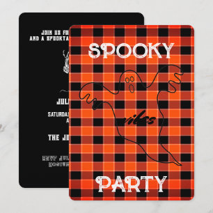 Invitation Personnaliser ÉFFRAYANT VIBES Ghost Automne Hallow