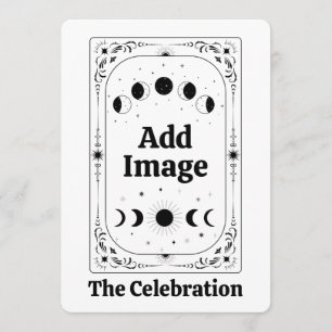 Invitation Personnaliser la Fortune du Tarot du Zodiaque Céle